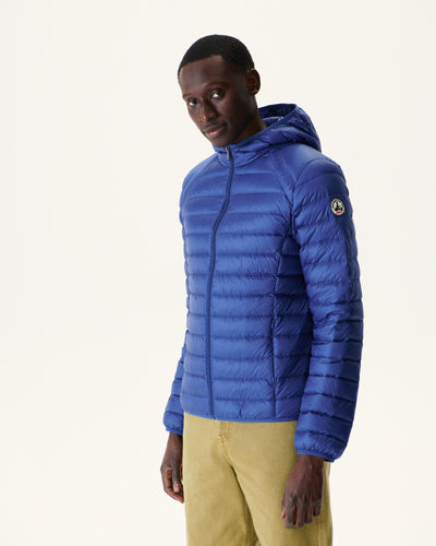 Doudoune légère à capuche Dark denim Nico