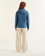 Doudoune légère à capuche Bleu jeans Cloe