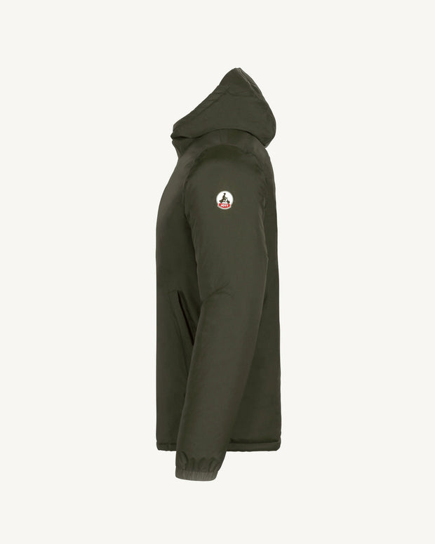Doudoune réversible à capuche Ultralight Army/Rose poudre Bangkok 2.0