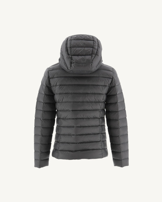 Doudoune légère à capuche enfant Anthracite Carla