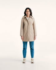 Imperméable à capuche amovible Beige Corinthe