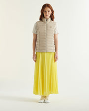Doudoune sans manches stretch Beige Grenada