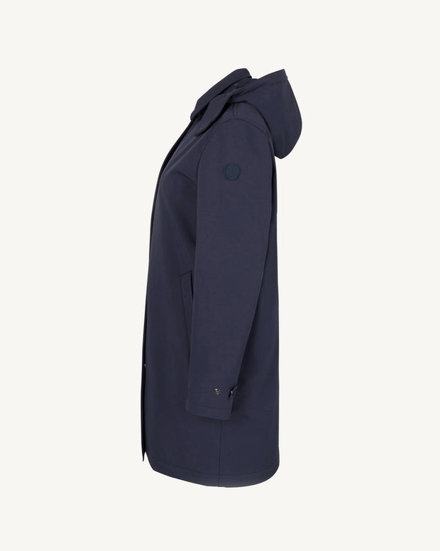 Imperméable à capuche amovible Marine Corinthe
