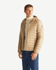 Doudoune légère à capuche Beige Nico