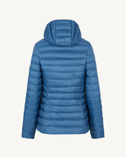Doudoune légère à capuche Bleu jeans Cloe