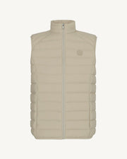 Doudoune sans manches stretch Beige Arafo