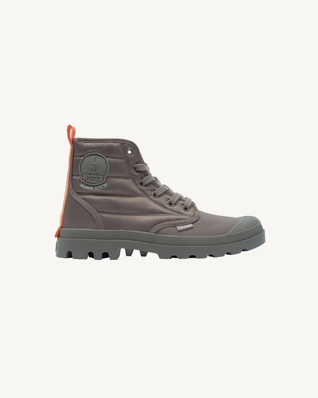 Chaussures montantes Taupe Rhona Pampa Hi Dare JOTT x PALLADIUM