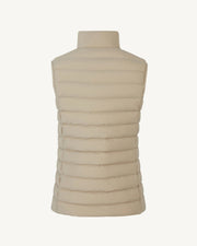 Doudoune sans manches stretch Beige Grenada