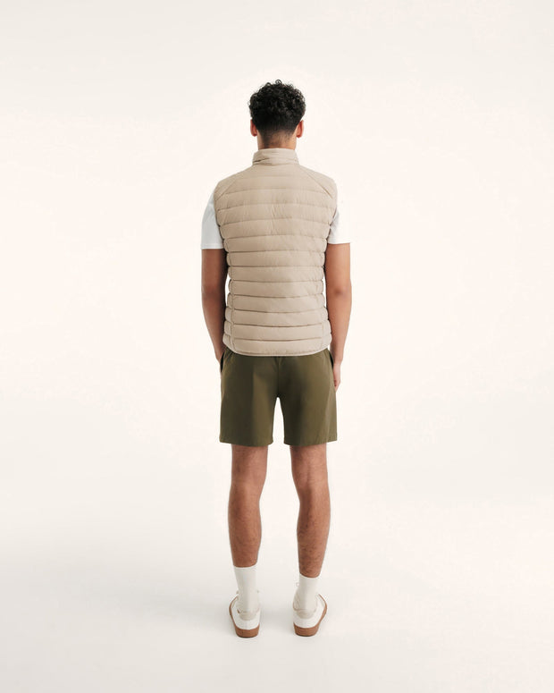 Doudoune sans manches stretch Beige Arafo