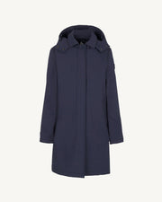 Imperméable à capuche amovible Marine Corinthe