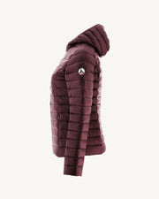 Doudoune légère à capuche Aubergine Cloe