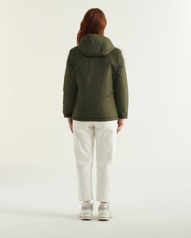 Doudoune réversible à capuche Ultralight Army/Rose poudre Bangkok 2.0
