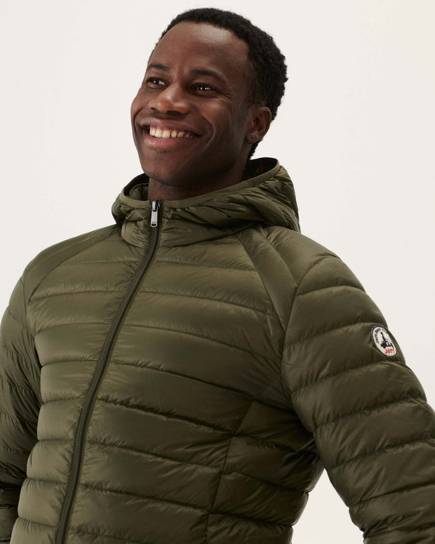 Doudoune légère à capuche Army Nico