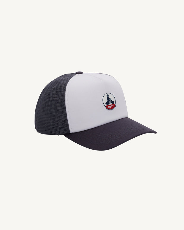 Casquette bicolore à filet Marine/Blanc/Marine Sail