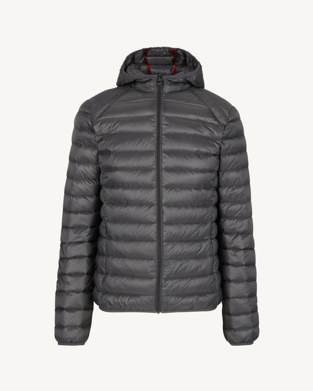 Doudoune légère à capuche Anthracite Nico