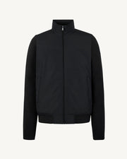 Veste à capuche bi-matière Noir Bardenas