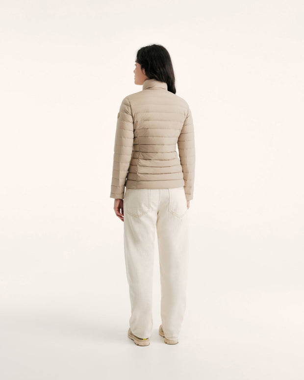 Doudoune stretch légère Beige Maia