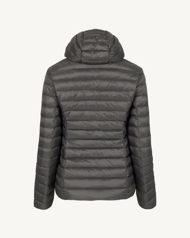Doudoune légère à capuche Anthracite Cloe