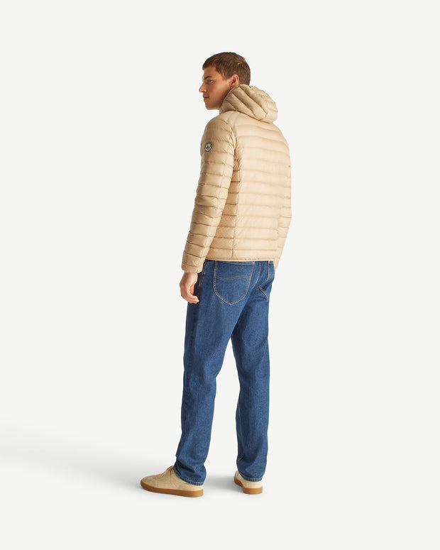Doudoune légère à capuche Beige Nico