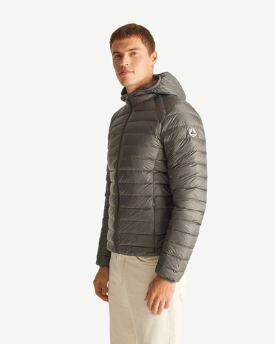Doudoune légère à capuche Anthracite Nico