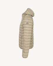 Doudoune légère à capuche Beige Nico